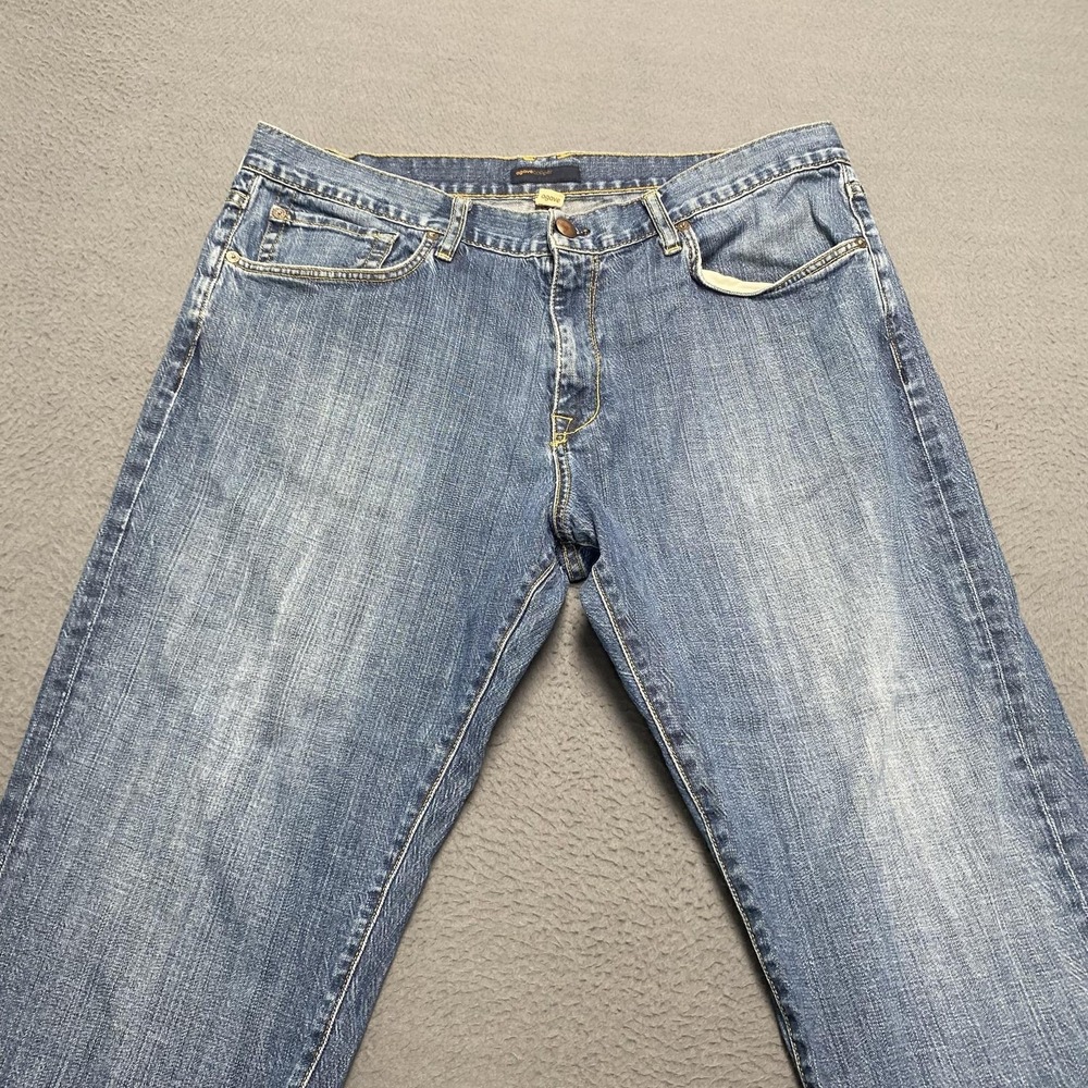 Agave Waterman Jeans Mens 38x28 Blue Relaxed Straight Denim Medium Wash Pants - Picture 3 of 14